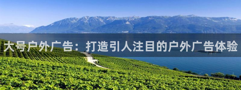 杏宇平台代理多少钱：大号户外广告：打造引人注目的户外广告体验