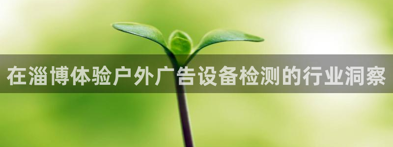 杏宇平台提现为什么这么久呢：在淄博体验户外广告设备检测的行业洞察