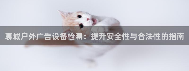 杏宇平台测速链接：聊城户外广告设备检测：提升安全性与合法性的指南