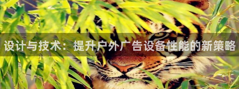 杏宇平台是什么：设计与技术：提升户外广告设备性能的新策略