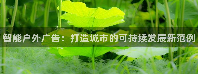 杏宇平台代理多少钱一个月：智能户外广告：打造城市的可持续发展新范例