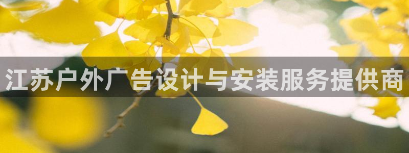 杏宇平台官网注册：江苏户外广告设计与安装服务提供商
