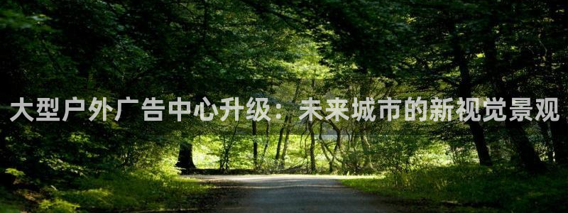 杏宇平台客服：大型户外广告中心升级：未来