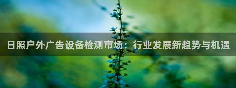 杏宇平台代理：日照户外广告设备检测市场：行业发展新趋势与机遇