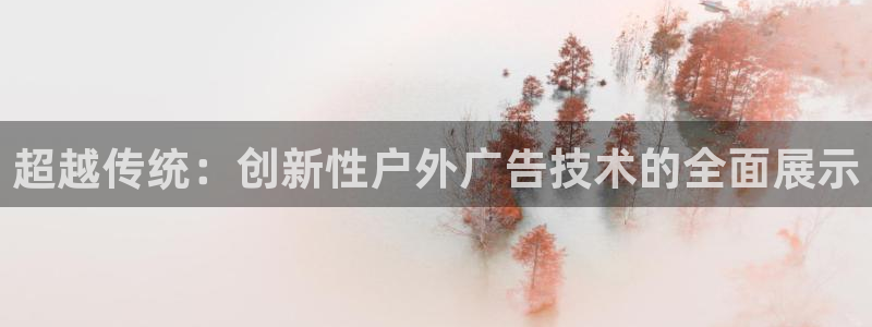 杏宇平台官网注册：超越传统：创新性户外广