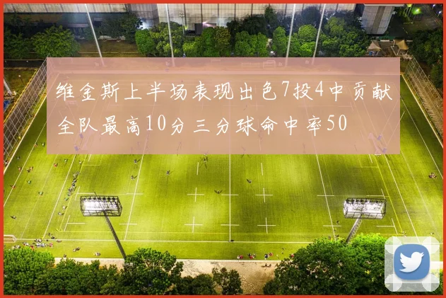 维金斯上半场表现出色7投4中贡献全队最高10分三分球命中率50